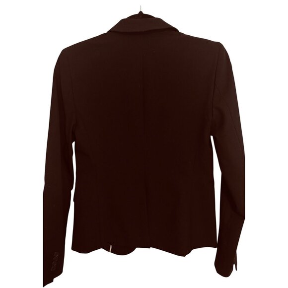 Ann Taylor Size 0 Black Two-Button Blazer Rayon/Polyester/Spandex - Picture 6 of 16